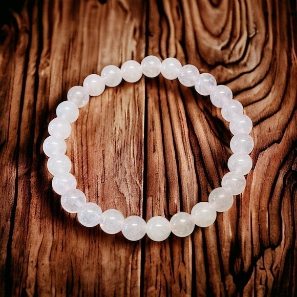 Rose Quartz Gemstone Stretchy Bracelet - Picture 1 of 3